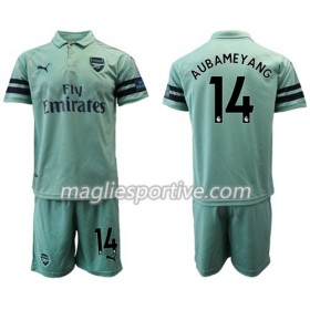 Completo Calcio Arsenal Aubameyang 14 Bambino Divisa Terza 2018/2019